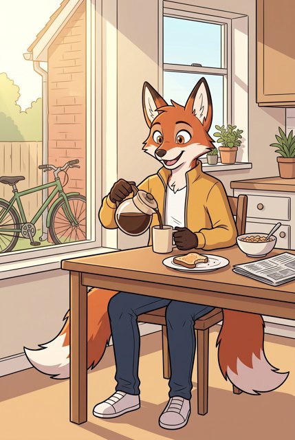 The house style: a warm, clean comic look